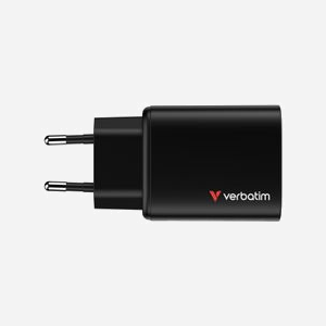 Verbatim Chargeur Secteur Universel 65W Noir (Réf. 32352) - 2x USB-C Power Delivery 3.0 & Quick Charge 3.0 + 1x USB-A 3.2 Gen 1, GaN, Protections - Miniature 5
