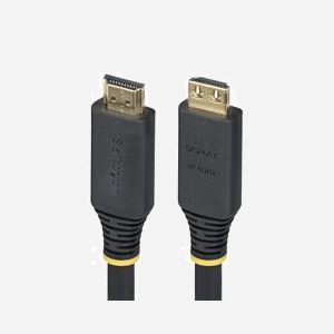 StarTech.com Câble HDMI 10m, Connecteurs à Verrouillage, 4K 60Hz, 1440p 144Hz, HDR10, HDCP 2.2, ARC, 18Gbps, Gaine TPE, AWG 24 - Miniature 1