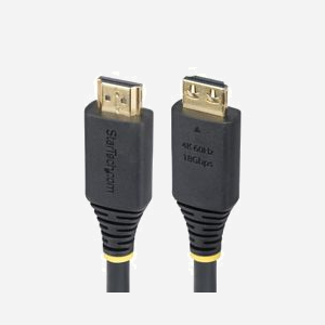 StarTech.com Câble HDMI 2.0 Haute Vitesse 2m, Connecteurs à Verrouillage, 4K 60Hz/1440p 144Hz, HDR10, HDCP 2.2, ARC, 18Gbps, Gaine TPE, Noir