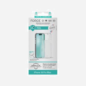 BIG BEN Coque FCFEELIP16PMT pour iPhone 16 Pro Max, 6.9", Transparente, Anti-choc 2m, Système Tryax 3D, 50% Plastique Recyclé GRS - Miniature 5