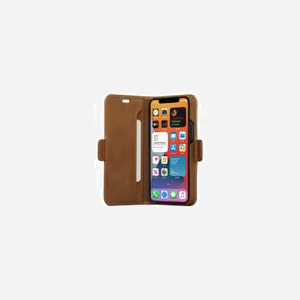 dbramante1928 Copenhagen Slim Étui Portefeuille Cuir Teint pour iPhone 12 mini 5.4" (13.7 cm), Fermeture Magnétique, 1 Compartiment Carte, 73x137x18mm - Miniature 2