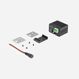 StarTech.com Convertisseur Fibre RJ45 PoE+ Industriel IMC1GSFP30W - Gigabit Ethernet 10/100/1000 Mbps - SFP Open - 30W PoE - IP30 - -40°C à +75°C - Miniature 4