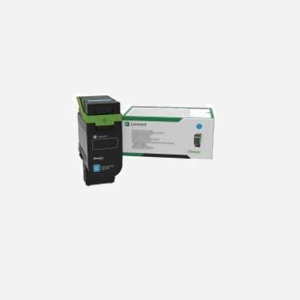 Lexmark 75M2XC0 : Cartouche Toner Cyan Original, Rendement 11700 pages, Compatible CS632dwe/CX635adwe, 1 pièce - Miniature 1