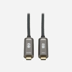 Tripp Lite U420F-10M-D321 : Câble USB-C vers USB-C 3.2 Gen 2 (3.1 Gen 2) 10m, 10 Gbit/s, Contacts Or, Noir/Gris, Diamètre 4.5mm