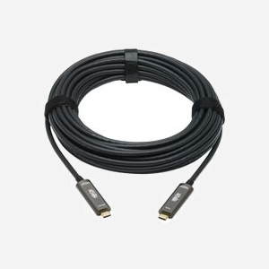 Tripp Lite U420F-10M-D321 : Câble USB-C vers USB-C 3.2 Gen 2 (3.1 Gen 2) 10m, 10 Gbit/s, Contacts Or, Noir/Gris, Diamètre 4.5mm - Miniature 2