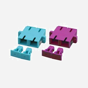 Adaptateur Fibre Optique EFB Elektronik 53333.1 SC Duplex Multimode, Boîtier Plastique Violet, 2 Connecteurs SC, 1 Pièce - Miniature 1
