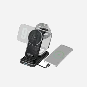 LogiLink PA0292 Chargeur CC 9V 2.82A 20.5W Noir pour Casque, Smartphone & Smartwatch, Recharge sans fil, Charge rapide, Intérieur - Miniature 3