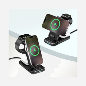 LogiLink PA0292 Chargeur CC 9V 2.82A 20.5W Noir pour Casque, Smartphone & Smartwatch, Recharge sans fil, Charge rapide, Intérieur - Miniature 5