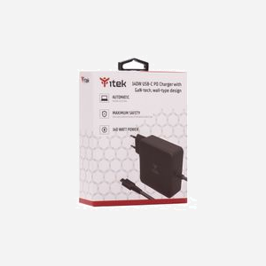 itek Chargeur Secteur USB-C 140W Power Delivery 3.0/Quick Charge 3.0 GaN Noir - ITNBACWB140 : 1x USB-C, 110-240V, 50/60Hz, 1.5m Câble - Miniature 4