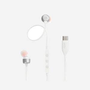 JBL Tune 310C Écouteurs intra-auriculaires filaires USB Type-C Blanc - 20-40000Hz, 16 Ohm, 98dB, microphone intégré - 14.3g - JBLT310CWHT - Miniature 1