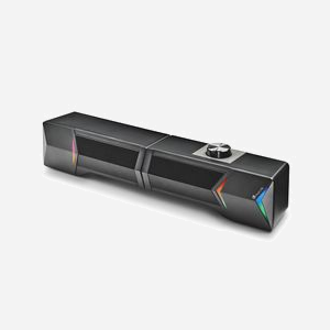 NGS GSX-B1200 Barre de Son Gaming 2.0 Canaux 12W, Bluetooth 5.0, Fil/Sans Fil, RGB, Entrée AUX, Sortie Casque 3.5mm, 150-20000 Hz - Miniature 2