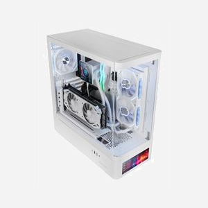 Mars Gaming MCLCDPROW Boîtier PC Midi Tower Blanc, Écran IPS 7.2" (360x960), ATX/microATX/Mini-ITX, 1x3.5", 3x2.5", USB 3.2 Gen 1/Gen 2 Type-A/Type-C - Miniature 2