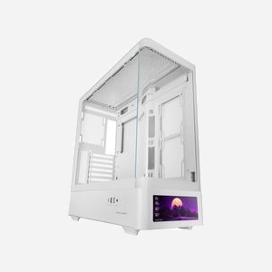 Mars Gaming MCLCDPROW Boîtier PC Midi Tower Blanc, Écran IPS 7.2" (360x960), ATX/microATX/Mini-ITX, 1x3.5", 3x2.5", USB 3.2 Gen 1/Gen 2 Type-A/Type-C - Miniature 3