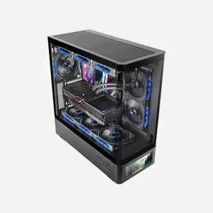 Mars Gaming MCLCDPRO Boîtier PC Midi Tower Noir - ATX/Micro-ATX/Mini-ITX, écran IPS 7.2", 1x 3.5", 3x 2.5", USB 3.2 Gen 1/Gen 2 Type-A/Type-C - Miniature 2