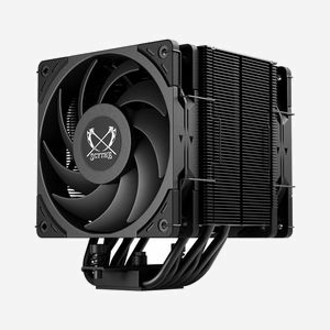 Scythe Mugen 6 Dual Fan Black Edition - Ventilateur CPU 12cm PWM (300-2000 tr/min) - Socket LGA 115x/1200/1700/AM4/AM5 - Noir - 102.44 m³/h