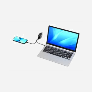 Port Designs 902104EU Chargeur Secteur Universel 65W GaN Power Delivery, USB-A 2.0 + USB-C, Charge Rapide, 5-20V, Noir - Miniature 3