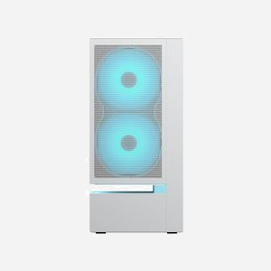 COUGAR CGR-2DA4W-M Boîtier PC Midi Tower Blanc, Acier/Verre, ATX/Micro-ATX/Mini-ITX, 2x160mm Avant, 1x120mm Arrière, USB 3.2, RGB - Miniature 2