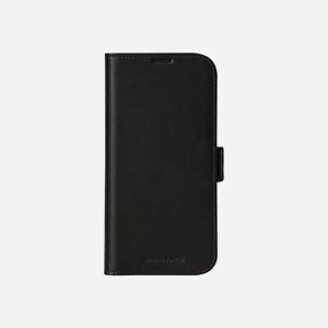 dbramante1928 Copenhagen Folio Noir pour iPhone 16 ProMax 6.9" - Étui Cuir avec Support et 3 Compartiments Cartes, Fermeture Magnétique
