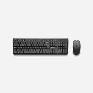 NGS Serenity Kit Clavier QWERTY ES + Souris RF sans fil 1600 DPI Noire, 12 Touches Multimédia, Portée 10m, compatible Windows, macOS, Linux - Miniature 1