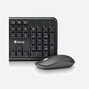 NGS Serenity Kit Clavier QWERTY ES + Souris RF sans fil 1600 DPI Noire, 12 Touches Multimédia, Portée 10m, compatible Windows, macOS, Linux - Miniature 4