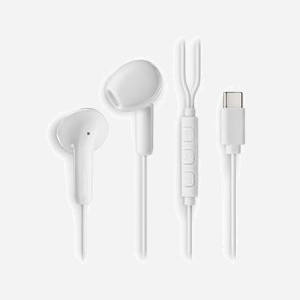 NGS Cross Glide Blanc : Écouteurs intra-auriculaires filaires USB Type-C, microphone intégré, impédance 16 Ohm, sensibilité 102 dB, câble 1.2m - Miniature 3