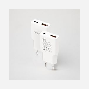 Nanocable 10.10.2028 Chargeur Secteur Smartphone Blanc, USB-C Power Delivery 30W, USB 2.0, PPS, 100-240V, Type C, CE/RoHS - Miniature 2