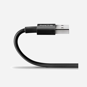 NGS ZYRO-AC Câble USB 2.0 USB-A vers USB-C 1m Noir, 5V/3A, Transfert 0.48 Gbit/s, Connecteurs mâles droits, Matériau Nylon/PVC, Certifié CE/RoHS - Miniature 4