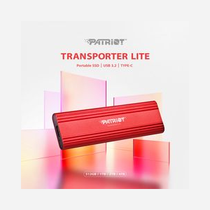 Patriot Memory Transporter Lite 1 To SSD USB Type-C 3.2 Gen 2, 1000 Mo/s lecture/écriture, Aluminium Rouge, Windows/macOS, PTPL1TBPEC - Miniature 5