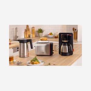 Bosch TKA6M273 : Machine à café filtre, 1000W, capacité 1.1L (12 tasses), carafe, indicateur niveau d'eau, arrêt automatique, noir - Miniature 2