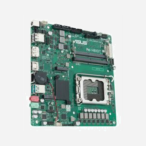 ASUS Pro H810T-CSM : Carte mère mini ITX Intel H810 LGA 1851 (Socket V1), DDR5 SO-DIMM 128Go max, M.2, SATA III, Gigabit Ethernet, Windows 11/10 - Miniature 3