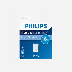 Philips FM16FD85B/00 - Clé USB 2.0 Type-A 16 Go - Boîtier Bleu et Blanc - Format Casquette - Réf. Fabricant: FM16FD85B/00 - Miniature 2
