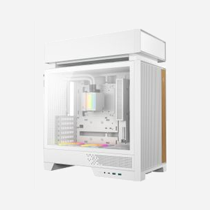 DeepCool CL6600 WH Boîtier PC Bureau Blanc, ATX/microATX/Mini-ITX, 2x3.5", 1x2.5", Vent. Avant 140mm, Arrière 120/140mm, Sup. 120/140mm, USB 3.2 - Miniature 2