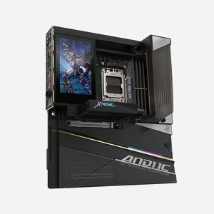 GIGABYTE X870E AORUS XTREME X3D AI TOP - Socket AM5, DDR5 jusqu'à 9000MHz (O.C.), 2x PCIe 5.0 M.2, 3x PCIe 4.0 M.2, Wi-Fi 7, LAN 10GbE, USB 4 - Miniature 4