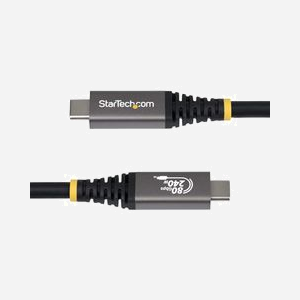 StarTech.com Câble USB4 80Gbit/s USB-C M/M 50cm, 240W PD, 8K 120Hz DP2.1 DP80, USB-IF certifié, TPE, Compatible Thunderbolt 4 - Miniature 3