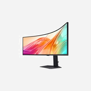 Samsung S95UC Moniteur PC Incurvé 49" Dual QHD LCD VA 5120x1440 120Hz 5ms GTG DisplayHDR 400 Hub USB 3.2 Gen 1 Noir (LS49F950UAUXEN) - Miniature 3
