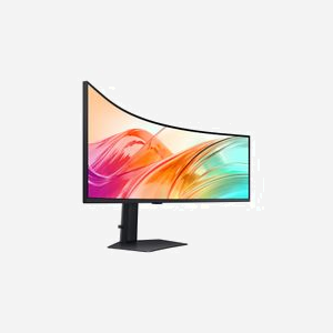 Samsung S95UC Moniteur PC Incurvé 49" Dual QHD LCD VA 5120x1440 120Hz 5ms GTG DisplayHDR 400 Hub USB 3.2 Gen 1 Noir (LS49F950UAUXEN) - Miniature 4