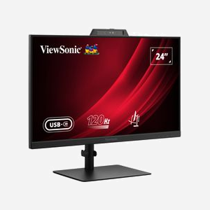 Viewsonic VG2441V Moniteur Visioconférence 24" LED IPS Full HD 1920x1080 120Hz 4ms 250cd/m² Webcam 5MP Haut-parleurs 4W USB Type-C Hub VESA - Miniature 2