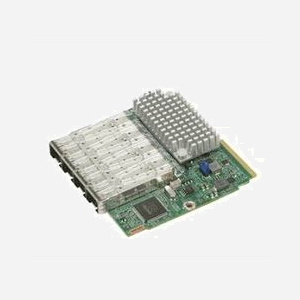 Supermicro AOC-MTG-I4S - Adaptateur Fibre Interne 100Gb/s, 4 Ports Fibre Channel SFP+, Intel XL710-AM1, Jumbo Frames 9500, VLAN 4096, Support Linux/Windows/VMware - Miniature 1