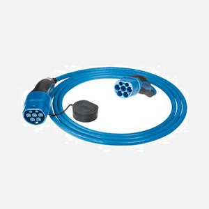 MENNEKES 36213 : Câble d'alimentation 4m, 400V, 32A, connecteurs droits, bleu - Conforme aux normes de sécurité électrique. - Miniature 1