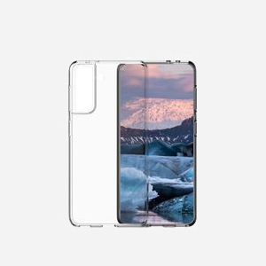 dbramante1928 GLSSCL001417 Housse Transparente pour Samsung Galaxy S21 (6.2") en Plastique Recyclé Résistant aux Impacts et Rayures, Recharge Sans Fil - Miniature 1