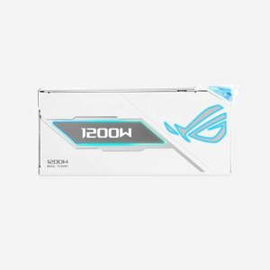ASUS ROG THOR 1200P3 WHITE Alimentation 1200W ATX 3.1 80+ Platinum, PFC Actif, 20+4 Pin, Ventilateur 120mm, Câbles Modulaires, Blanc - Miniature 2