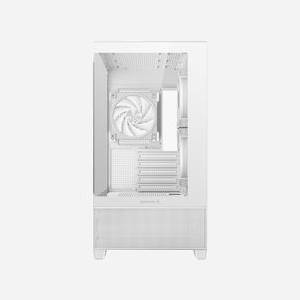 DeepCool CG380 3F WH - Boîtier PC Midi Tower Blanc, 2x120mm latéral, 1x120mm arrière, USB 3.2 Gen1/Gen2 Type-A/Type-C, Compatible Radiateur 360mm, ITX/mATX - Miniature 3