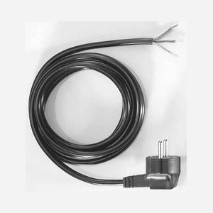 Bachmann 305.174 Câble d'alimentation 2m Noir, Connecteur Mâle Courbé 90°, Diamètre 8mm, Manteau PVC, Référence Constructeur 305.174