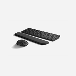 HP Ensemble Clavier et Souris MultiDvcDuMdMSEKBCombowPR585C FR Noir, Repose-Poignets Magnétique, Compatible Windows/macOS/Android/iOS/ChromeOS - Miniature 2
