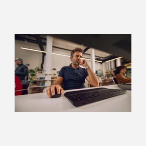 HP Ensemble Clavier et Souris MultiDvcDuMdMSEKBCombowPR585C FR Noir, Repose-Poignets Magnétique, Compatible Windows/macOS/Android/iOS/ChromeOS - Miniature 5