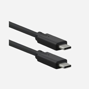 ROLINE Câble USB-C 3.2 Gen 2 (3.1 Gen 2) 0.5m Noir - USB-C Mâle vers USB-C Mâle, 20 Gbit/s, Power Delivery 100W (20V/5A), Contacts Or, AWG 32/22