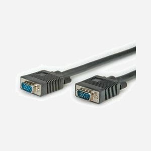 ROLINE Câble VGA HD15 Mâle/Mâle 3m - Liaison Moniteur/Carte Graphique - Double Blindage - Conducteurs RGBS (AWG 28) - Noir - Miniature 1