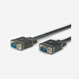 ROLINE Câble VGA 20m HD15 Mâle/Mâle Double Blindage (Feuille + Tresse) AWG28/7 Noir - Liaison écran/carte graphique/splitter VGA - Miniature 1