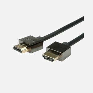 ROLINE Câble HDMI 1m, Connecteurs HDMI Type A (Standard) Mâle-Mâle, Contacts Or, Compatibilité 3D, 1920x1080, Noir, Référence 11.04.5591 - Miniature 1