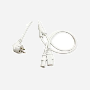 ROLINE Câble d'alimentation 19.08.1023, 2m, Blanc, Connecteur CEE7/7 (Mâle) vers IEC C13 (Femelle), 250V, 10A - Miniature 3
